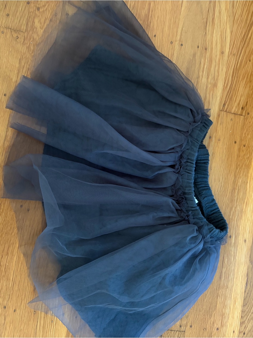 Zara Charcoal Gray Tulle Skirt